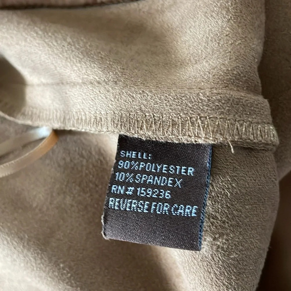 J.McLaughlin Tan Faux Suede Skirt tan black pencil size 8 soft - Picture 6 of 9